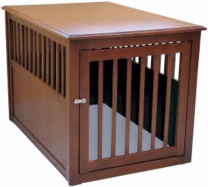 Crown Pet Products Wood Pet Crate End Table